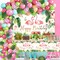 Hawaiian Luna Birthday Party Decorations-Hawaiian Tropical Balloon Arch Kit, Tropical Birthday Banner, Flamingo Tablecloth for Hawaiian Theme Aloha Luau Party, Summer Beach Pool Party Decorations